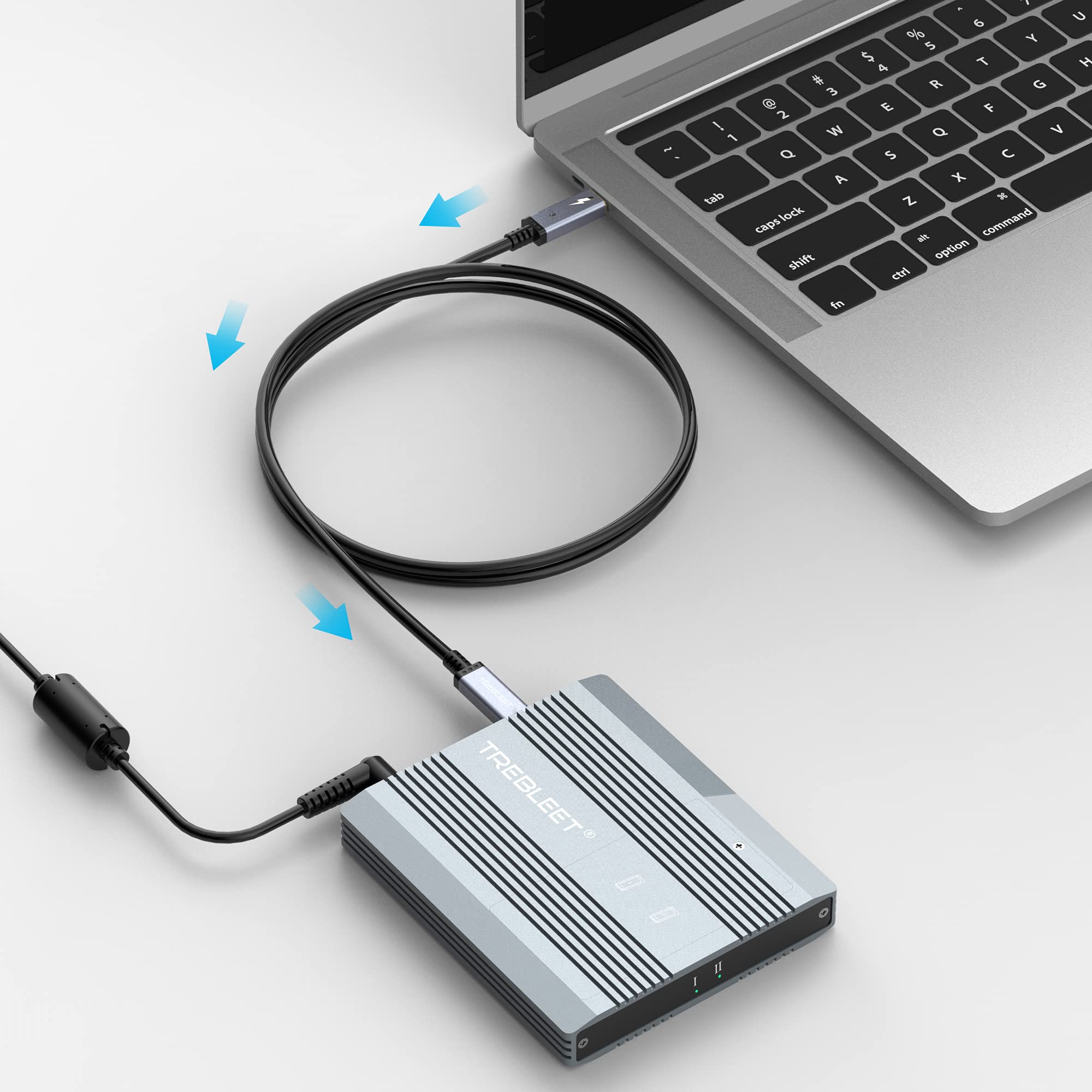 Trebleet 8.2Ft (2.5M) 40Gbps Usb4 Cable Compatible With Thunderbolt 3, Thunderbolt 4,100W,5K@60Hz, Compatible With Thunderbolt 3 (Usb C) Hub, Adapter, Egpu, 20V/5A